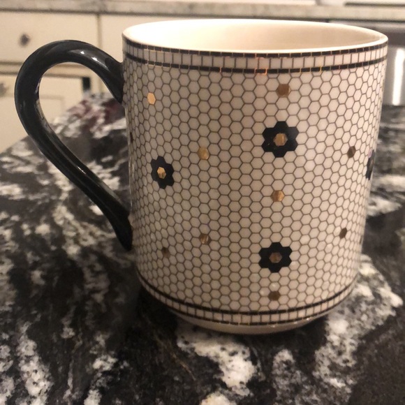 Host pick ⭐️❤️Beautiful Bistro Tile Margot Monogram mug by Anthropologie - Picture 2 of 5
